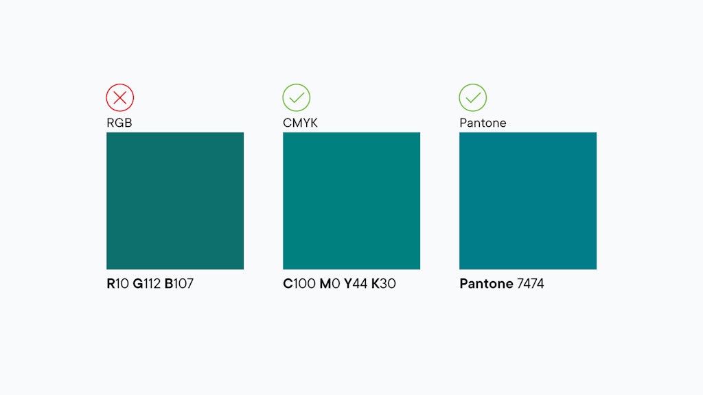 RGB vs CMYK vs Pantone colors